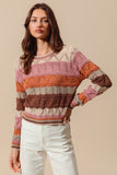 Multi Color Striped Sweater