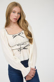 Ruffled Bow Top