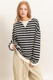 Striped Long Sleeve Pullover