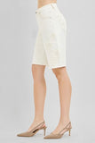 Slouchy Floral Embroidered Bermuda Shorts