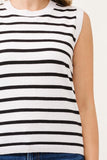 Simplicity Striped Sleeveless Vest