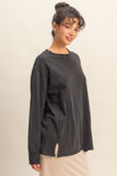 Dropped Shoulder Long Sleeve T-Shirt