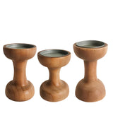 Spindle Wood Candle Holder