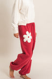 Floral Applique Joggers
