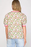 Short Sleeve Printed Top