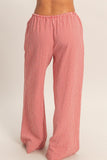 Gingham Wide-Leg Pants