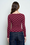 Polka Dot Knit Top
