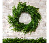 Cedar Green Wreath 24"