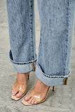 Western Patch Pocket Barrel Leg Jeans