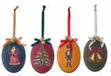 Wood  Ornament W/bows
