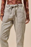 Vintage Washed Slim Barrel Pants