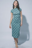 Polka Dot Midi Skirt