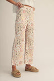 Vintage Pastel Floral Patchwork Pants