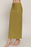 Long Textured Knit Skirt