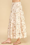 Floral Patchwork Maxi Skirt