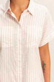 Striped Button-Up Shirt