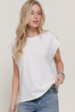 Sleeveless Garment Dyed T-Shirt