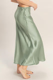 Satin Midi Skirt