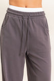 Washed Barrel Leg Sweatpants