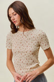 Floral Lace Knit Top