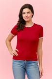 Double Layer Short Sleeve Sweater