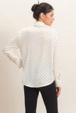 Button-Up Polka Dot Shirt