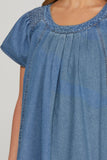 Short Sleeve Denim Dress