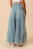 Wide Leg Drawstring Jeans