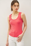 Ribbed Scoop Neck Tank