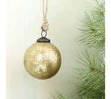 Gold Mercury Christmas Ball Ornament