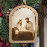 Canvas Arch Ornament Nativity