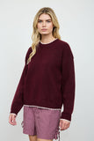Contrast Edged Sweater