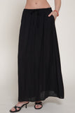 Woven Crinkle Maxi Skirt