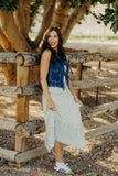 Denim Tie Vest