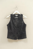 Mineral Washed Sleek Vest