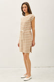 Cap Sleeve Short Sweater Dress