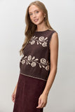 Floral Sweater Vest