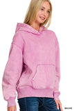 Fleece Acid Washed Hoodie