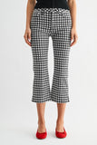 Gingham Skinny Capri Pants