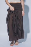 Smocked Maxi Skirt