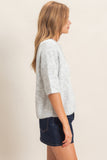 Short Sleeve Button-Up Cardigan