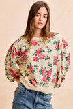 Rose Print Pull Over
