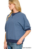 Striped Banded Pullover