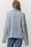 Striped Button Up Cardigan