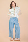 Ruffled Puffer Vest