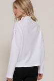 Seamed Mock Neck Top