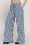 Striped Ribbed Long Pants