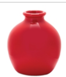 Red Ball Vase 4h