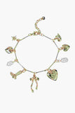 Western Bow Locket Charm Bracelet