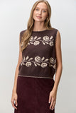 Floral Sweater Vest